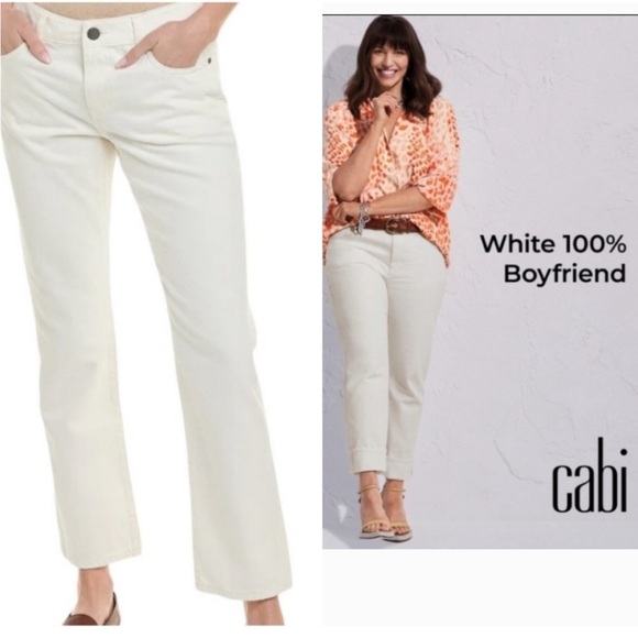 CAbi Denim - CAbi Women's Cream Boyfriend Jeans